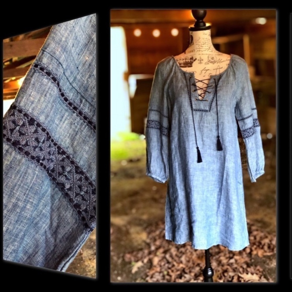 SANCTUARY, Ladies Embroidered Jean Dress,N… - Picture 3 of 11